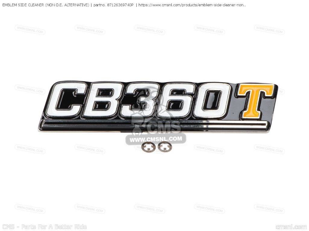 CMS シーエムエス EMBLEM SIDE CLEANER (NON O.E. ALTERNATIVE)［87126369740P］ CB360TK0 CB360T HONDA ホンダ エアクリーナー・エアクリーナーエレメント 吸気関連 エンジン