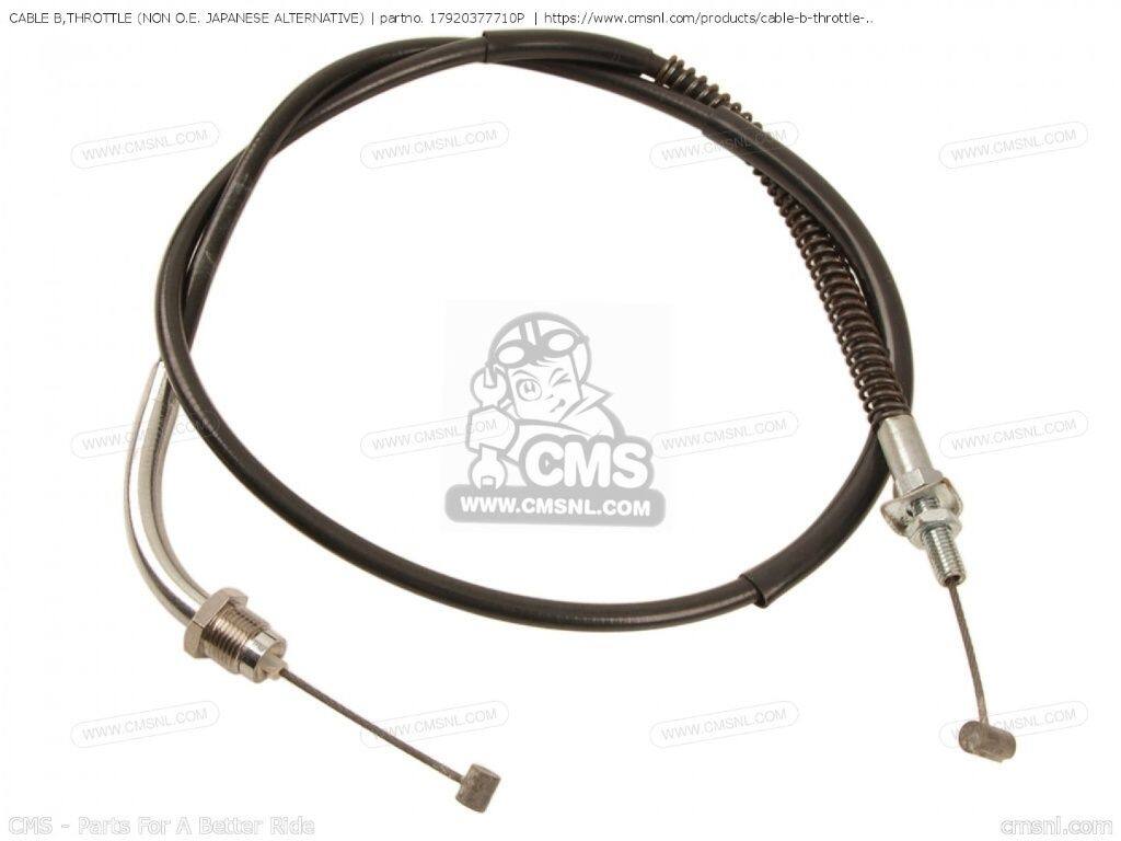 CMS シーエムエス CABLE B，THROTTLE (NON O.E. ALTERNATIVE)［17920377710P］ CB4...
