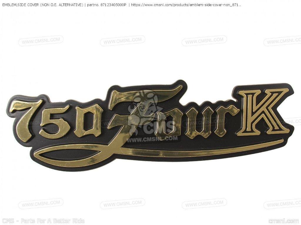 CMS シーエムエス EMBLEM，SIDE COVER (NON O.E. ALTERNATIVE)［87123405000P］ CB750K7 FOUR AUSTRALIA CANADA ENGLAND EUROPEAN DIRECT SALES FRANCE GENERAL EXPORT KPH MPH GERMANY USA CB750P7 MELBOURNE TYPE 5 6 7 CB750P7II HONDA ホンダ ステッカー・デカール 外装
