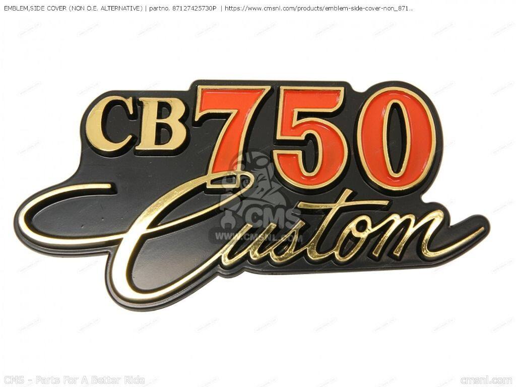 CMS シーエムエス EMBLEM，SIDE COVER (NON O.E. ALTERNATIVE)［87127425730P］ CB750C 750 CUSTOM HONDA ホンダ ステッカー・デカール 外装