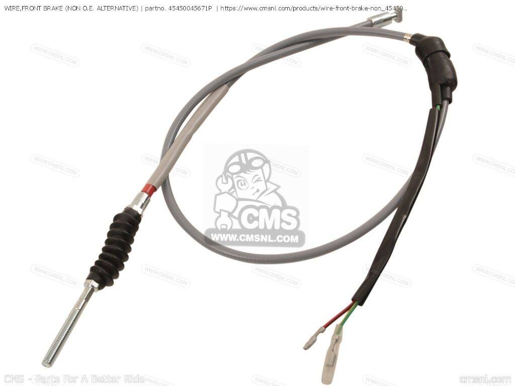 CMS シーエムエス WIRE，FRONT BRAKE (NON O.E. ALTERNATIVE)［45450045671P］ Z50A FORMER MODEL U.S.A MINI TRAIL K1 1969 K2 Z50AK2 HONDA ホンダ ブレーキワイヤー・ブレーキケーブル ブレーキ