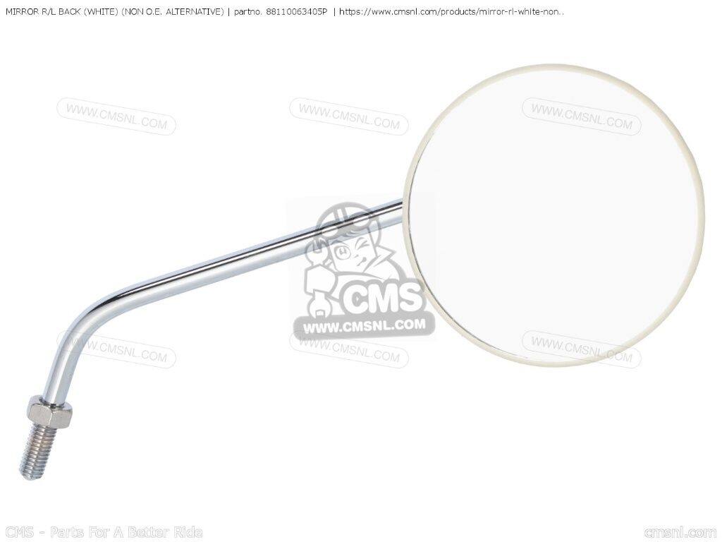 CMS シーエムエス MIRROR R/L BACK (WHITE) (NON O.E. ALTERNATIVE)［88110063405P］ P25 P50 LITTLE HONDA PC50 PC50A 1306302 PC50K1 PS50 GENERAL EXPORT ST50 DAX BELGIUM DENMARK ENGLAND ST50K3 ST70 AUSTRALIA FRANCE TYPE 1 2 ST70K3 Z50J1 MONKEY KPH MPH ホンダ