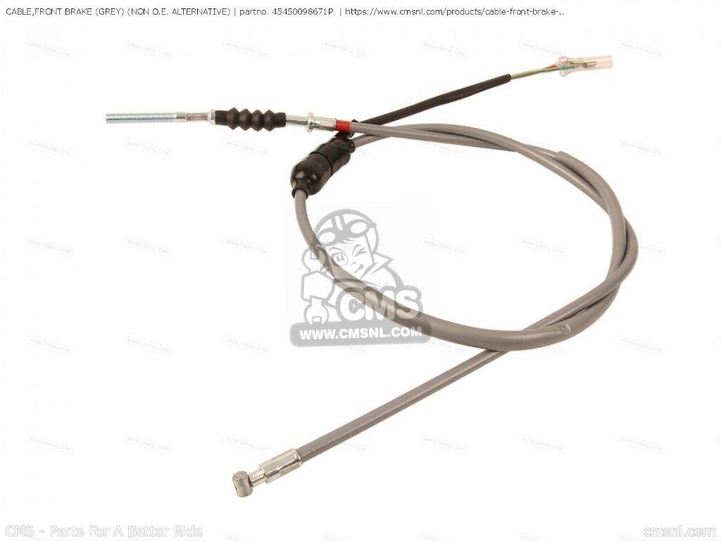 CMS シーエムエス CABLE，FRONT BRAKE (GREY) (NON O.E. ALTERNATIVE)［45450098671P］ HONDA ホンダ ブレーキワイヤー・ブレーキケーブル ブレーキ