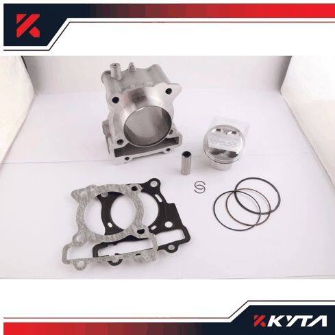 ■商品概要Specifications：- Size：65mm- Provides strength and toughness against high temperatures upto2.800 ゜C.- A strong yet non- Brittle material、 making it safeagainstfriction at high RPM and high engine temperatures.- Has excellent resistance to oxidation and corrosion.- Delivers stable engine performance.- Offers a longer service life.- Combined with forged piston technology、 processed throughaforging method to produce a lighter piston with a lowercoefficientof friction.- Uses piston rings that are resistant to heat、 friction、 andhighcompression.- Suitable for daily use、 long distance touring、 as well asracingapplications.Fitment：Yamaha Nmax 155■注意点※取扱説明書が付属する場合は外国語となります。※輸入商材の為、納期が遅れる場合がございます。あらかじめご了承ください。※メーカー都合により商品の仕様変更がある場合がございます。ご了承ください。　※画像はイメージです。■適合車種NMAX 155&ensp;NMAX 155