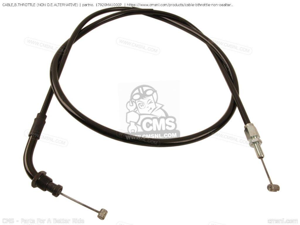 CMS シーエムエス CABLE，B.THROTTLE (NON O.E. ALTERNATIVE)［17920MA1000P］ GL500 SILVERWING GL500I INTERSTATE HONDA ホンダ スロットルワイヤー・アクセルワイヤー ハンドル周辺パーツ ハンドル