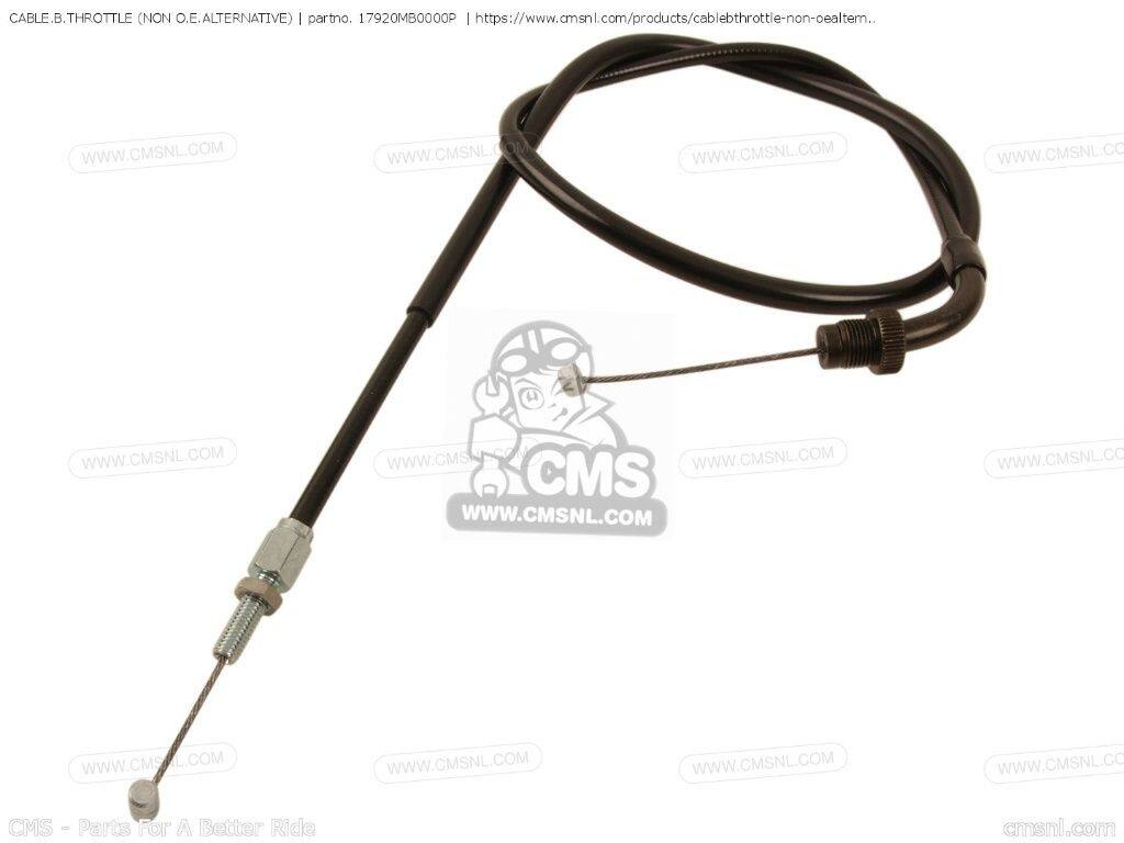 CMS シーエムエス CABLE.B.THROTTLE (NON O.E. ALTERNATIVE)［17920MB0000P］ VF750S SABRE HONDA ホンダ スロットルワイヤー・アクセルワイヤー ハンドル周辺パーツ ハンドル