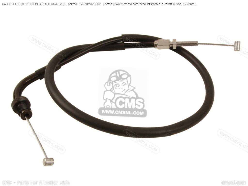 CMS シーエムエス CABLE B，THROTTLE (NON O.E. ALTERNATIVE)［17920MB2000P］ VF750F INTERCEPTOR VF700F VF1000F VF1000F2 HONDA ホンダ スロットルワイヤー・アクセルワイヤー ハンドル周辺パーツ ハンドル