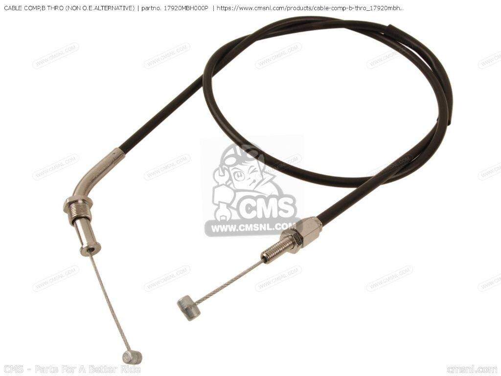 CMS シーエムエス CABLE COMP，B THRO (NON O.E. ALTERNATIVE)［17920MBH000P］ VT1100C3 SHADOW AERO HONDA ホンダ スロットルワイヤー・アクセルワイヤー ハンドル周辺パーツ ハンドル