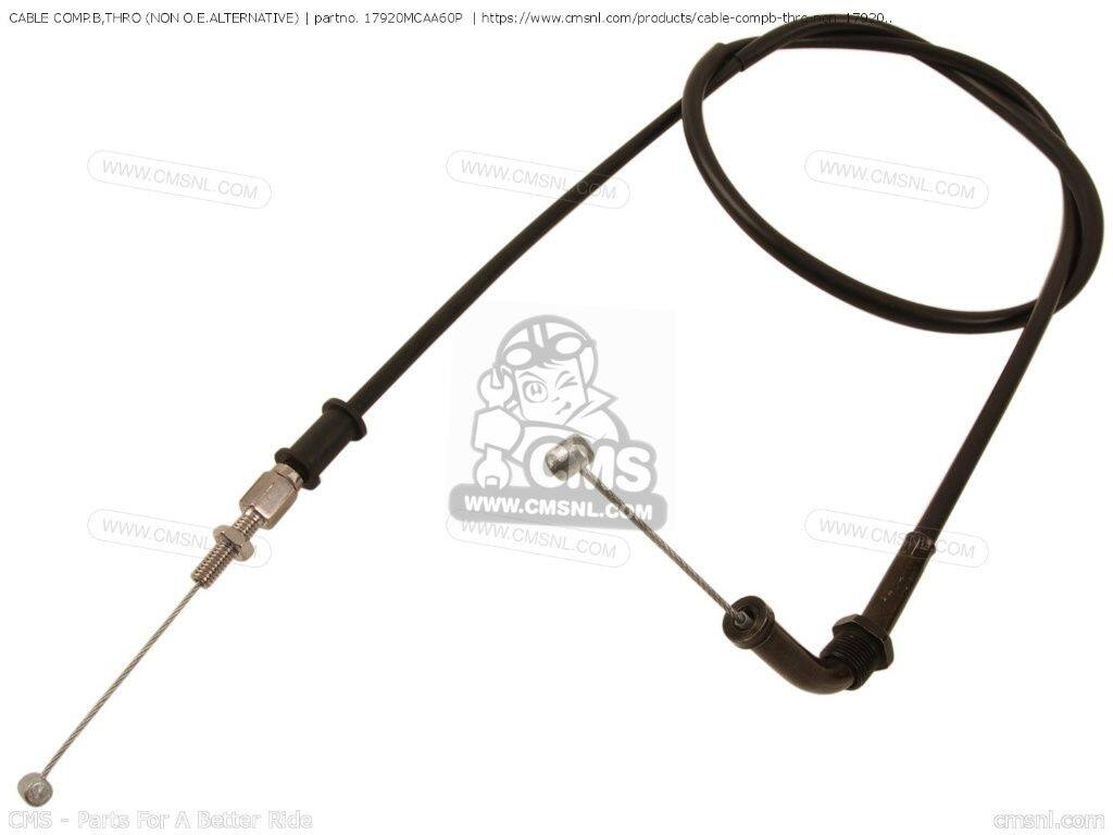 CMS シーエムエス CABLE COMP.B，THRO (NON O.E. ALTERNATIVE)［17920MCAA60P］ GL...