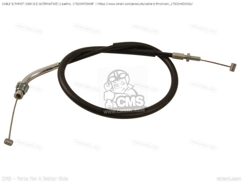 CMS シーエムエス CABLE B，THROT (NON O.E. ALTERNATIVE)［17920MF2000P］ VF500F INTERCEPTOR VF500FII HONDA ホンダ スロットルワイヤー・アクセルワイヤー ハンドル周辺パーツ ハンドル