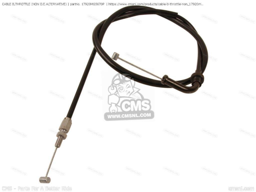 CMS シーエムエス CABLE B，THROTTLE (NON O.E. ALTERNATIVE)［17920MG5670P］ CB1...