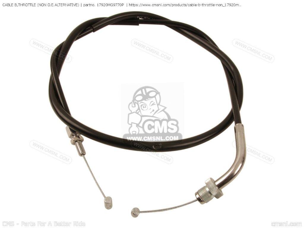 CMS シーエムエス CABLE B，THROTTLE (NON O.E. ALTERNATIVE)［17920MG9770P］ GL1200A GOLDWING ASPENCADE GL1200I INTERSTATE GL1200D HONDA ホンダ スロットルワイヤー・アクセルワイヤー ハンドル周辺パーツ ハンドル