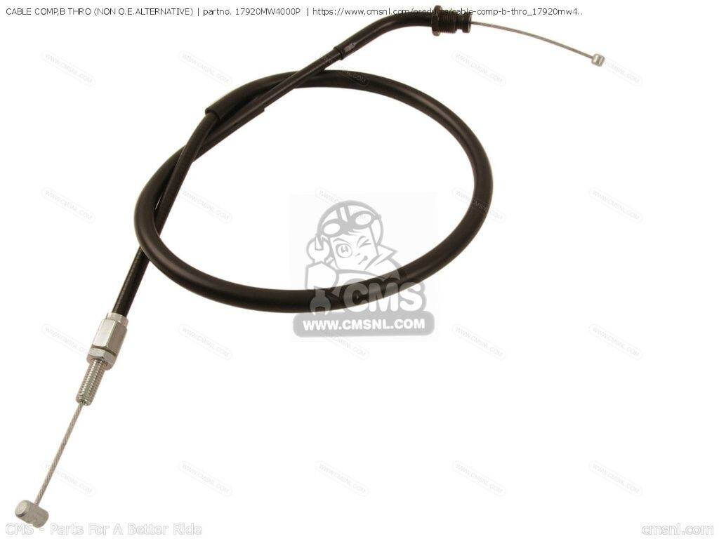CMS シーエムエス CABLE COMP，B THRO (NON O.E. ALTERNATIVE)［17920MW4000P］ RVF750R RC45 HONDA ホンダ スロットルワイヤー・アクセルワイヤー ハンドル周辺パーツ ハンドル