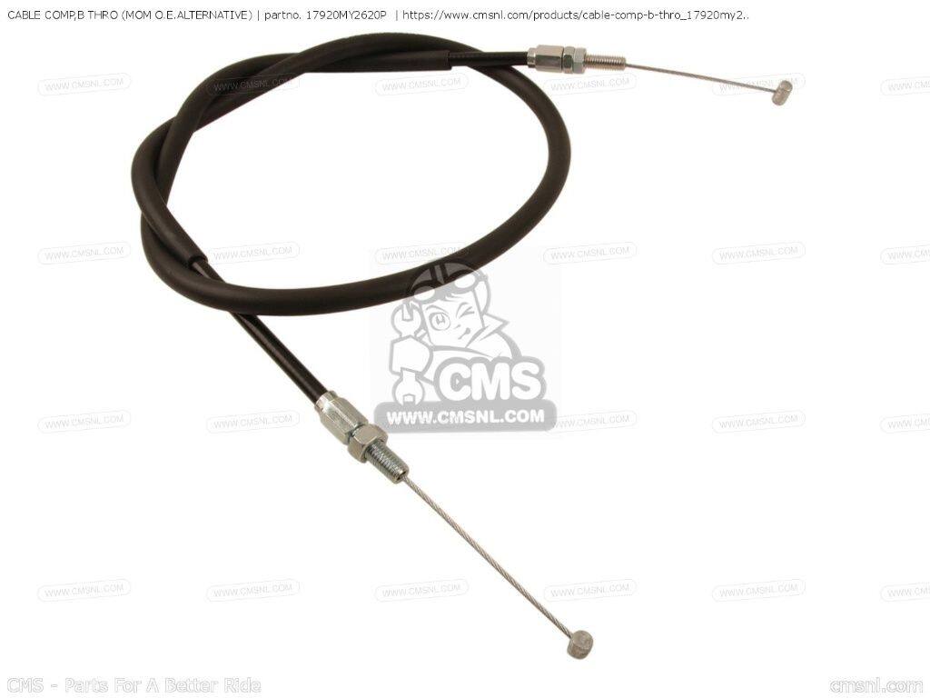 CMS シーエムエス CABLE COMP，B THRO (NON O.E. ALTERNATIVE)［17920MY2620P］ NX500 DOMINATOR NX650 HONDA ホンダ スロットルワイヤー・アクセルワイヤー ハンドル周辺パーツ ハンドル