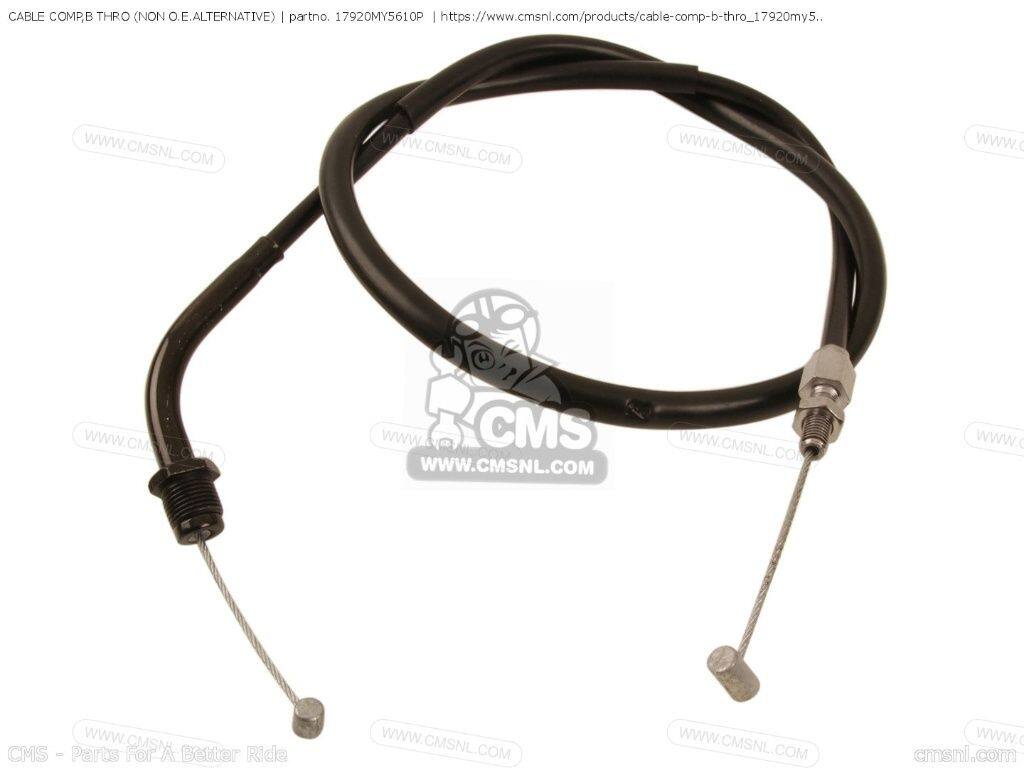 CMS シーエムエス CABLE COMP，B THRO (NON O.E. ALTERNATIVE)［17920MY5610P］ CB500 HONDA ホンダ スロットルワイヤー・アクセルワイヤー ハンドル周辺パーツ ハンドル