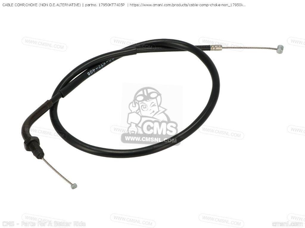 CMS シーエムエス CABLE COMP，CHOKE (NON O.E. ALTERNATIVE)［17950KT7405P］ VF500F INTERCEPTOR CBR250F-YA CBR250F HONDA ホンダ チョークケーブル ハンドル周辺パーツ ハンドル