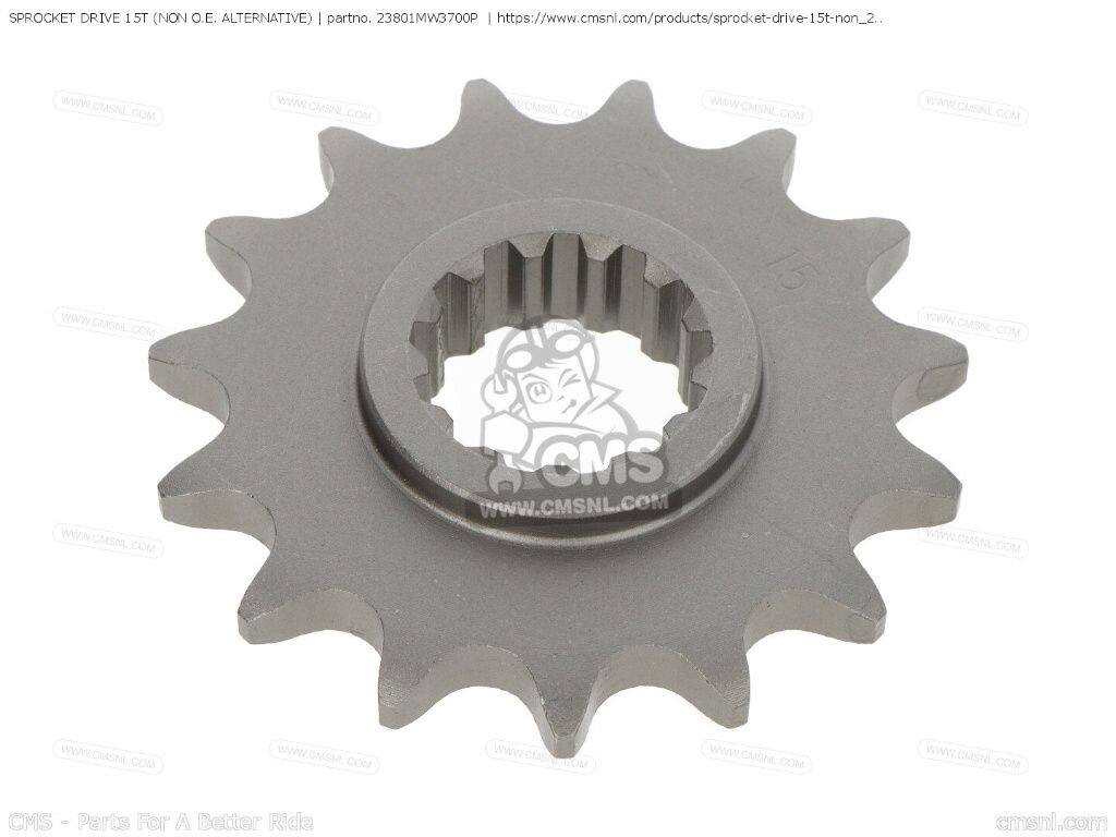 CMS シーエムエス SPROCKET DRIVE 15T (NON O.E. ALTERNATIVE)［23801MW3700P］ CB750 NIGHTHAWK FOUR CB750F2 SEVEN FIFTY CB750F NAS750M RC39 JAPANESE DOMESTIC CB750FIIN RC42 CB750FIINII CB750FIIT CB750FII TII CB750FII1 CB750F4 CB750F5 HONDA ホンダ 駆動系