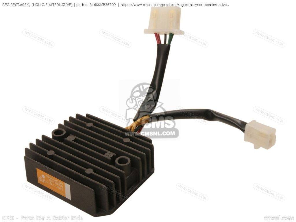 CMS シーエムエス REG.RECT.ASSY (NON O.E. ALTERNATIVE)［31600MB3670P］ VF750S SABRE VF750F INTERCEPTOR VF700F VF700S VF1000F VF1100S VF400F VF1000R CH250 VF400F2 VT250F ELITE 250 HONDA ホンダ レギュレーター・レクチファイヤ 電装系