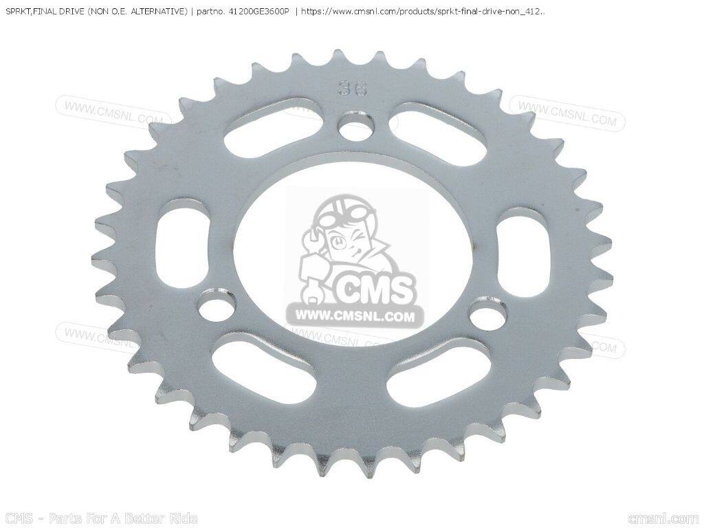 CMS シーエムエス SPRKT，FINAL DRIVE (NON O.E. ALTERNATIVE)［41200GE3600P］ MBX80SWD MBX80FWD HONDA ホンダ ドリブンスプロケット・リアスプロケット 駆動系