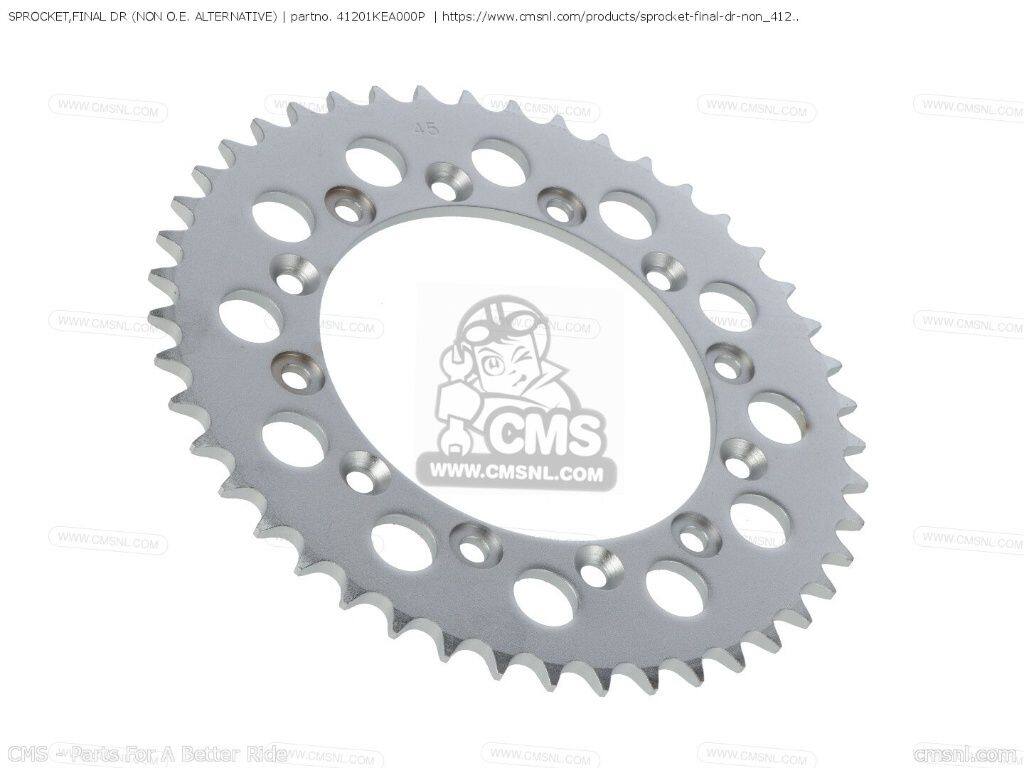 CMS シーエムエス SPROCKET，FINAL DR (NON O.E. ALTERNATIVE)［41201KEA000P］ CB250F HORNET VT250F VTR250 INTERCEPTOR VTR HONDA ホンダ ドリブンスプロケット・リアスプロケット 駆動系