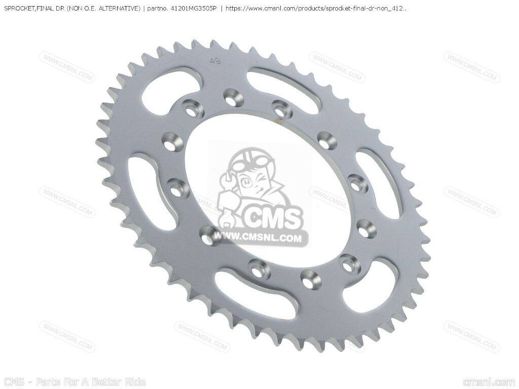 CMS シーエムエス SPROCKET，FINAL DR (NON O.E. ALTERNATIVE)［41201MG3505P］ XR500R XR600R XR250R HONDA ホンダ ドリブンスプロケット・リアスプロケット 駆動系(2.0)