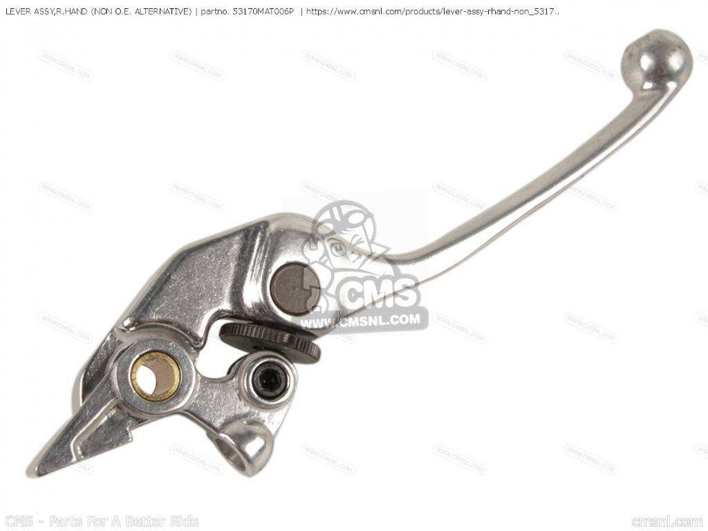 CMS シーエムエス LEVER ASSY，R.HAND (NON O.E. ALTERNATIVE)［53170MAT006P］ CBR1100XX SUPERBLACKBIRD VFR800FI XL1000V VARADERO XL1000VA INTERCEPTOR HONDA ホンダ ブレーキレバー ハンドル周辺パーツ ハンドル