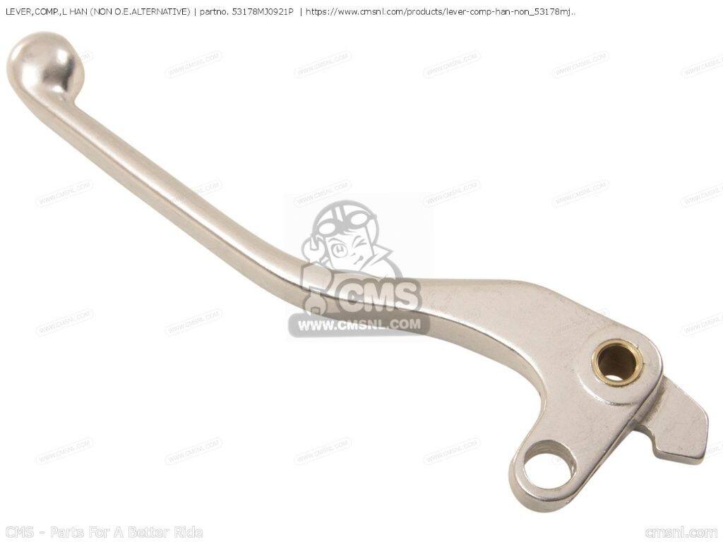 CMS シーエムエス LEVER，COMP.，L HAN (NON O.E. ALTERNATIVE)［53178MJ0921P］ CBR1000F HURRICANE1000 CB1000 GL1500C VALKYRIE GL1500CF INTERSTATE GL1500CT TOURER VT1100C SHADOW 1100 GL1500CD HONDA ホンダ クラッチレバー ハンドル周辺パーツ ハンドル