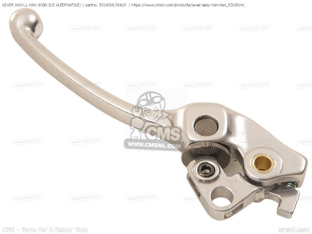 CMS シーエムエス LEVER ASSY.，L HAN (NON O.E. ALTERNATIVE)［53180ML7691P］ VFR750F VFR750R RC30 RVF750R RC45 VFR700F2 INTERCEPTOR HONDA ホンダ クラッチレバー ハンドル周辺パーツ ハンドル