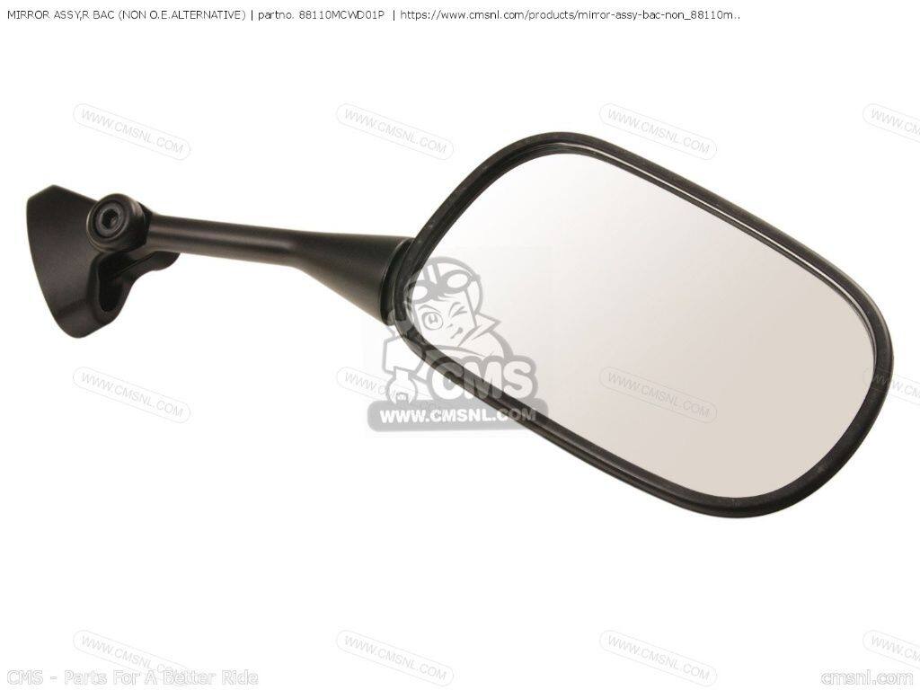 CMS シーエムエス MIRROR ASSY，R BAC (NON O.E. ALTERNATIVE)［88110MCWD01P］ VFR800 VFR800A INTERCEPTOR HONDA ホンダ ミラー ハンドル