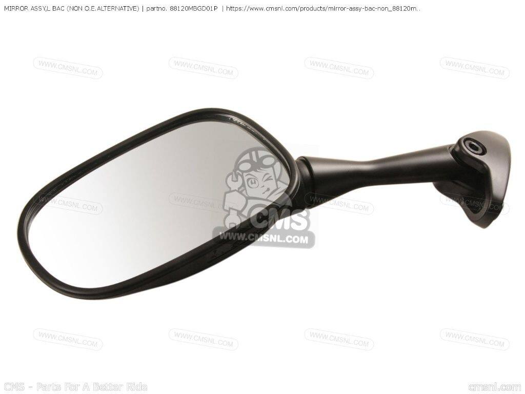 CMS シーエムエス MIRROR ASSY，L BACK (NON O.E. ALTERNATIVE)［88120MBGD01P］ VFR800FI INTERCEPTOR HONDA ホンダ ミラー ハンドル