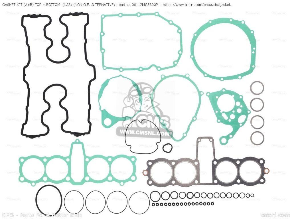 Rakuten - CMS シーエムエス GASKET KIT (A+B) TOP + BOTTOM (NAS) (NON O.E. ALTERNATIVE)［06112MG5S00P］ HONDA ホンダ エンジンガスケット エンジンパーツ エンジン