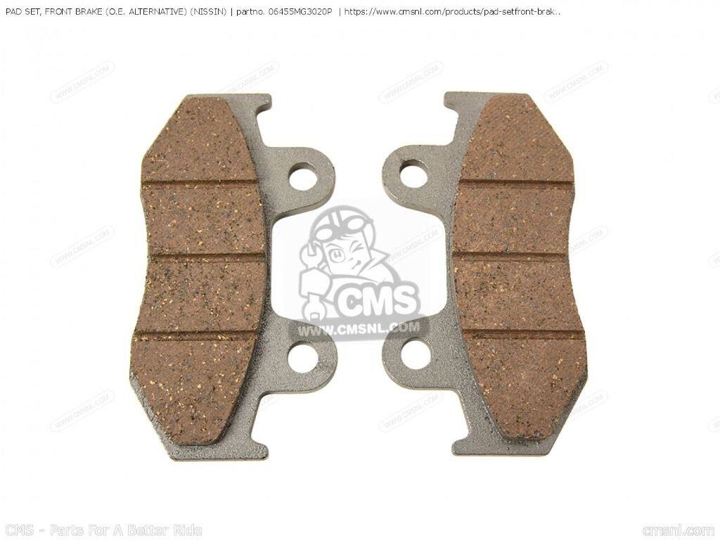 CMS シーエムエス (06455-MG3-060P) PAD SET， FRONT BRAKE (NISSIN) (NAS)［06455MG3020P］ XL350R XR500R XR350R XR600R CR125R CR250R ELSINORE CR500R MTX125RW MTX200RW XR250R XLR250R XLR250R2 XL600R XL600L ATC250R ATC350X HONDA ホンダ ブレーキパッド ブレーキ(2.0)
