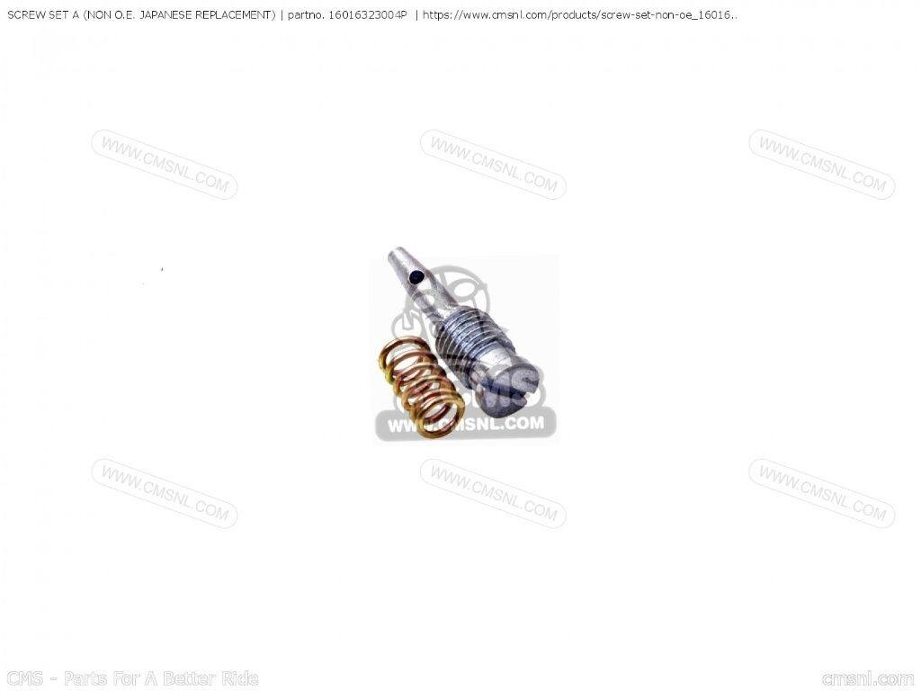 CMS シーエムエス SCREW SET A (NON O.E. JAPANESE REPLACEMENT)［16016323004P］ CB550 FOUR K1 CB500K0 CB500K1 CB500K2 GENERAL EXPORT ENGLAND EUROPEAN DIRECT SALES FRANCE GERMANY NETHERLANDS AUSTRALIA HONDA ホンダ 汎用ボルト・ネジ