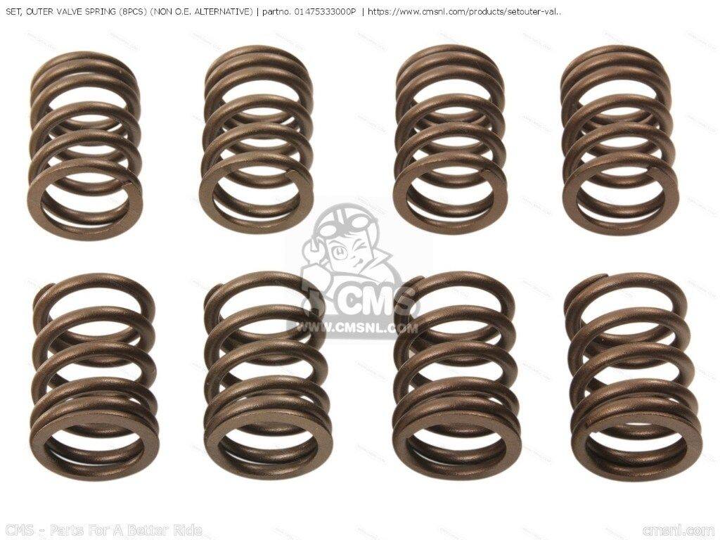 CMS シーエムエス SET， OUTER VALVE SPRING (8PCS) (NON O.E. ALTERNATIVE)［01475333000P］ CB400F CB350F1 FOUR CB350F SUPER SPORT 400 GENERAL EXPORT EUROPEAN DIRECT SALES FRANCE GERMANY ITALY KPH MPH ENGLAND SWEDEN AUSTRALIA CB400F1 CANADA CB400F2 エンジン