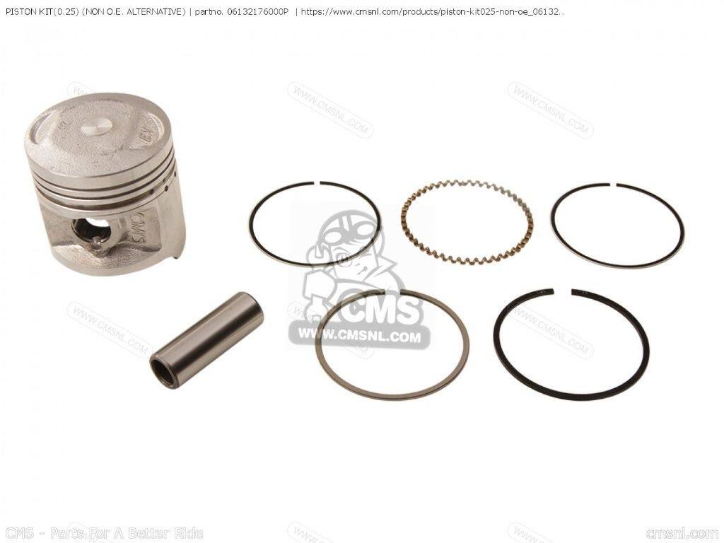 CMS シーエムエス PISTON KIT(0.25)［06132176000P］ CB400F CB350F1 FOUR CB350F SUPER SPORT 400 XR80R XR80RS XR80 GENERAL EXPORT EUROPEAN DIRECT SALES FRANCE GERMANY ITALY KPH MPH ENGLAND SWEDEN AUSTRALIA CB400F1 CANADA CB400F2 HONDA ホンダ ピストン