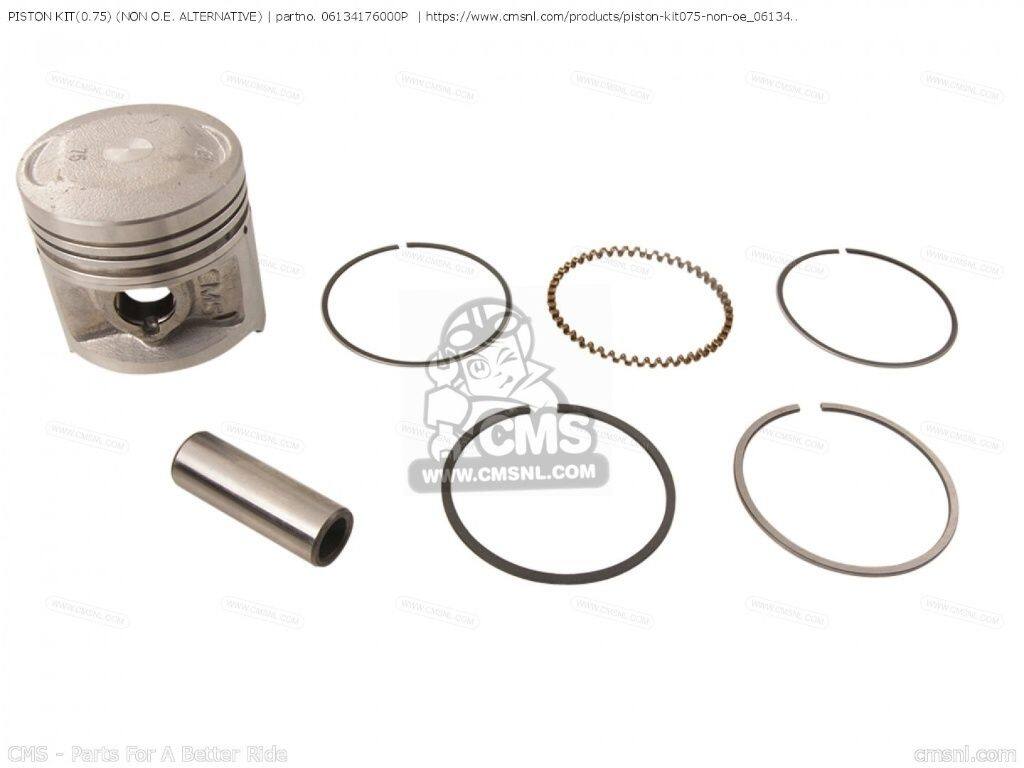 CMS シーエムエス PISTON KIT(0.75)［06134176000P］ CB400F CB350F1 FOUR CB350F SUPER SPORT 400 XR80R XR80RS XR80 GENERAL EXPORT EUROPEAN DIRECT SALES FRANCE GERMANY ITALY KPH MPH ENGLAND SWEDEN AUSTRALIA CB400F1 CANADA CB400F2 HONDA ホンダ ピストン