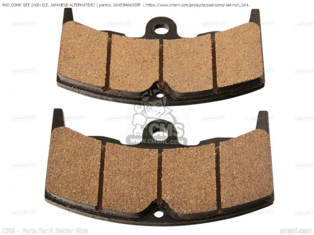 CMS シーエムエス PAD COMP. SET (MCA)［06455MA6305P］ VF400F MVX250F CBX550F CBX550F2 VT500E VT250F CBX400F CBX400F2 VTR250 INTERCEPTOR VTR HONDA ホンダ ブレーキパッド ブレーキ