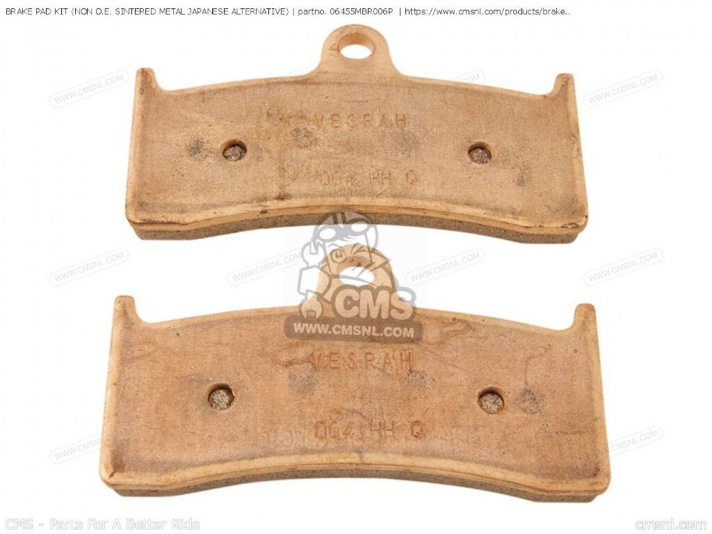 CMS シーエムエス BRAKE PAD KIT (NON O.E. SINTERED METAL JAPANESE ALTERNATIVE)...