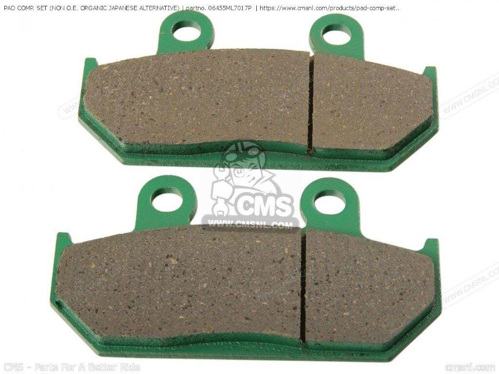 CMS シーエムエス PAD COMP. SET (NON O.E. ORGANIC JAPANESE ALTERNATIVE) (MCA)［06455ML7017P］ CBR1000F HURRICANE1000 VFR700F INTERCEPTOR VFR700F2 VFR750F HONDA ホンダ ブレーキパッド ブレーキ