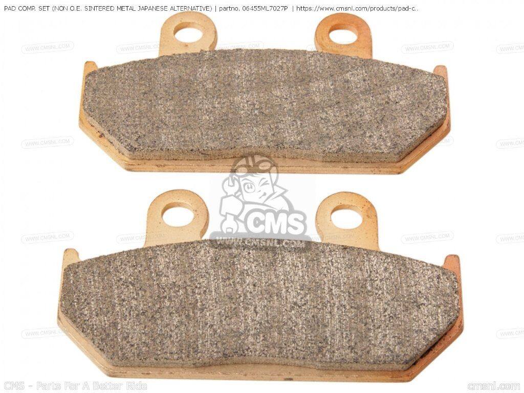 CMS シーエムエス PAD COMP. SET (NON O.E. SINTERED METAL JAPANESE ALTERNATIVE) (NA［06455ML7027P］ CBR1000F HURRICANE1000 XL600V TRANSALP VFR700F INTERCEPTOR VFR700F2 VFR750F XL400V HONDA ホンダ ブレーキパッド ブレーキ
