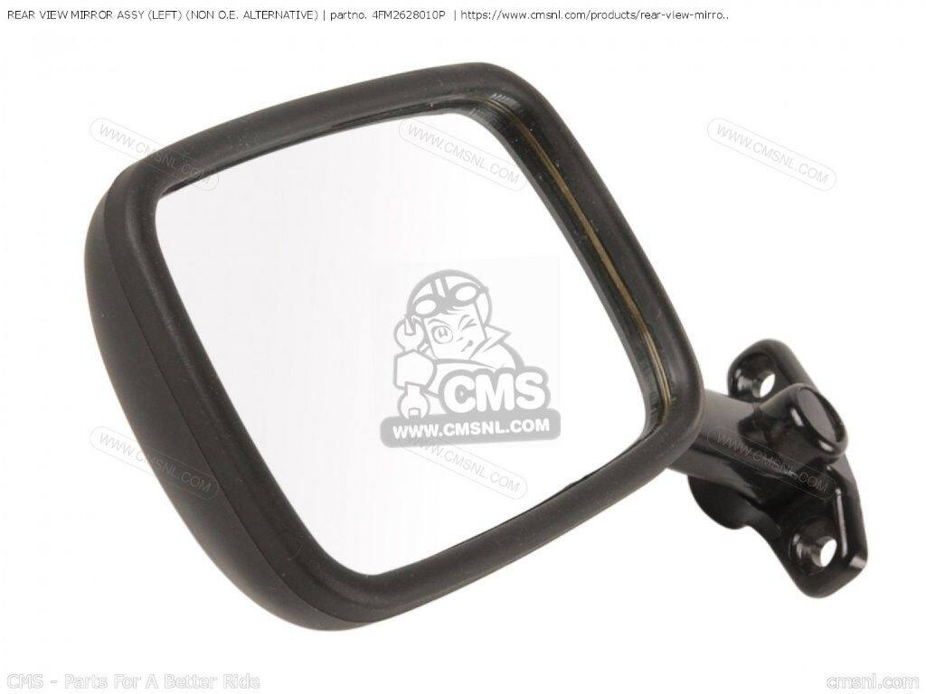 CMS シーエムエス REAR VIEW MIRROR ASSY (LEFT) (NON O.E. ALTERNATIVE)［4FM2628010P］ YZF750SP YZF600R TZR125 FZR600R 72.1KW 25.0KW FZR1000 YZF750R TRX850 YAMAHA ヤマハ ミラー ハンドル