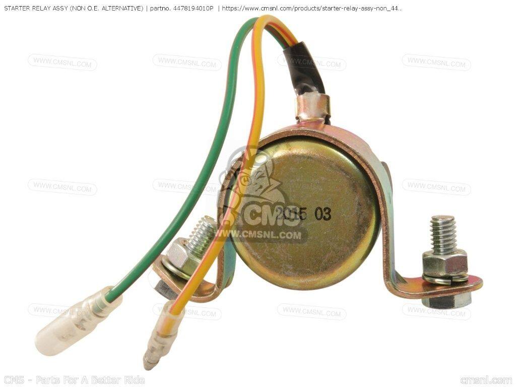 CMS シーエムエス STARTER RELAY ASSY (NON O.E. ALTERNATIVE)［4478194010P］ TX650 1974 1975 XS650 XS650S XS650-2 HERITAGE SPECIAL YAMAHA ヤマハ リレー 電装系