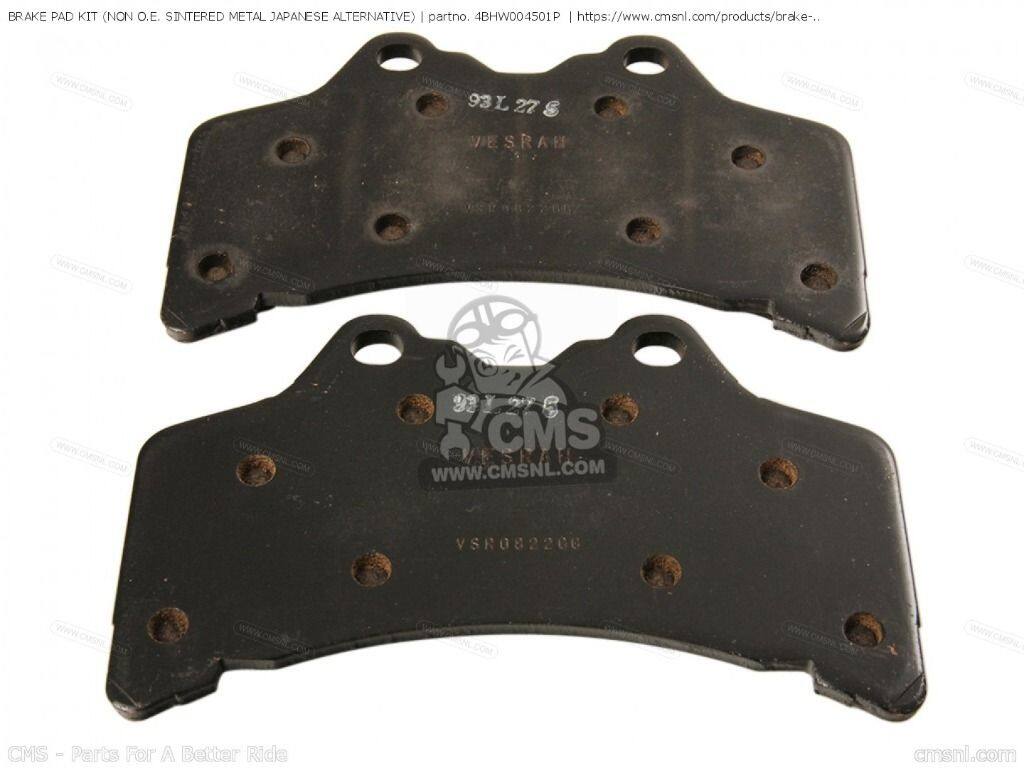 CMS シーエムエス BRAKE PAD KIT (SINTERED METAL) (NON O.E. JAPANESE ALTERNAT (NAS)［4BHW004501P］ GTS1000 GTS1000A GTS1000AC YAMAHA ヤマハ ブレーキパッド ブレーキ