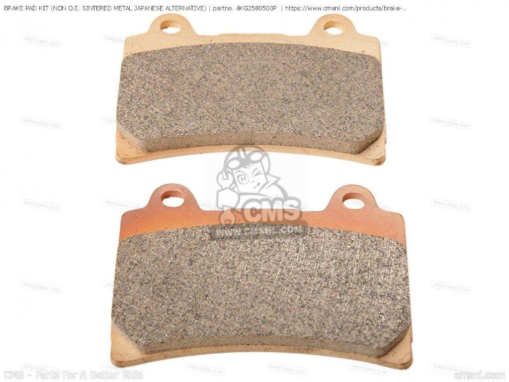 CMS シーエムエス BRAKE PAD KIT (SINTERED METAL) (NON O.E. JAPANESE ALTERNAT (NAS)［4KG2580500P］ XV1600A XJR1200 XJR1200SP FZR1000 XVZ1300A XVZ13AH XVZ13AHC XVZ13ATH XVZ13ATHC TZ250T TDM850E TDM850F TDM850H TDM850 FZR750R FZR1000C TDR250 TDR240 FZR750