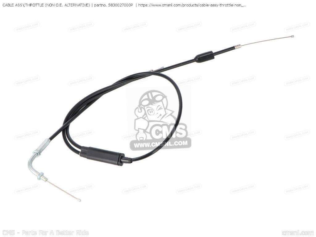CMS シーエムエス CABLE ASSY，THROTTLE (NON O.E. ALTERNATIVE)［5830027000P］ MT50 TRAILHOPPER SUZUKI スズキ スロットルワイヤー・アクセルワイヤー ハンドル周辺パーツ ハンドル