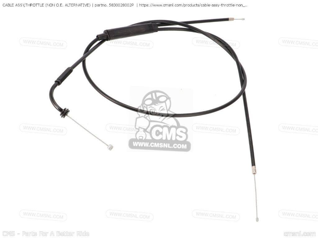 CMS シーエムエス CABLE ASSY，THROTTLE (NON O.E. ALTERNATIVE)［5830028002P］ RV125 TC125 1972 TC185 TS125 TS185 SUZUKI スズキ スロットルワイヤー・アクセルワイヤー ハンドル周辺パーツ ハンドル