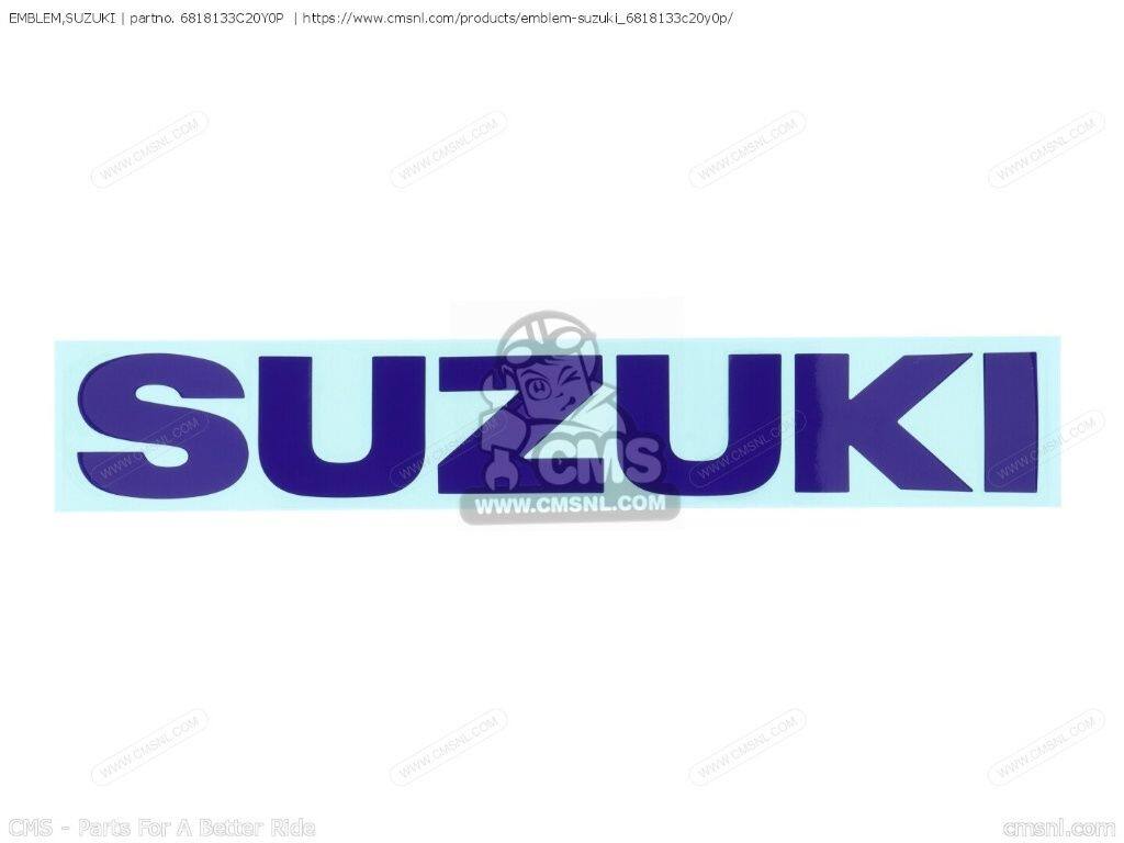 CMS シーエムエス EMBLEM，SUZUKI［6818133C20Y0P］ TL1000R GSX-R1000 GSX-R600 GSX-R1000A GSX-R750 GSXR1000 GSXR600 GSXR750 GSXR750Z SUZUKI スズキ ステッカー・デカール 外装