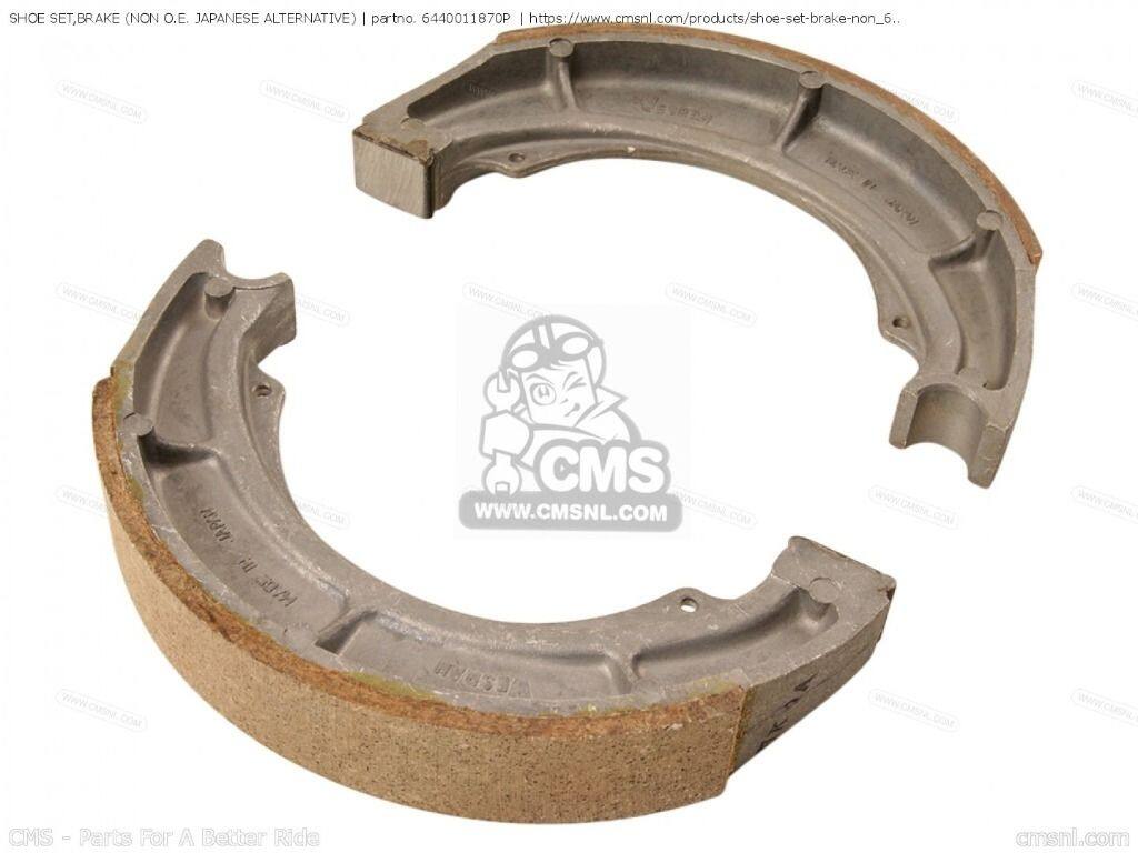 CMS シーエムエス SHOE SET，BRAKE (NAS) (NON O.E. JAPANESE ALTERNATIVE)［6440011870P］ T20 TC250 SCRAMBLER T10 GS400X GS450T GT250 GT380 GT500 GT550 T250IIR T305 TC305 T350 T500 1971 1972 GS400 GS400E GS425E GS450E GS450TX GSX400T SUZUKI スズキ ブレーキ(2.0)