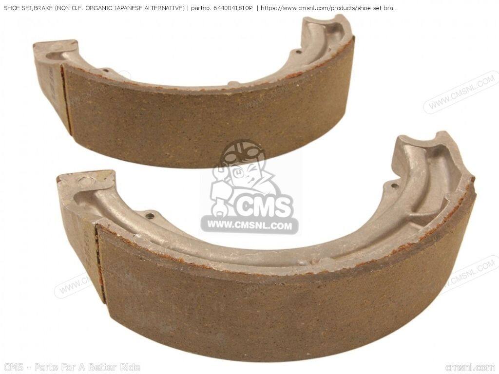 CMS シーエムエス SHOE SET，BRAKE (NON O.E. ORGANIC JAPANESE ALTERNATIVE) (MCA)［6440041810P］ LT250EF GS750T SUZUKI スズキ ブレーキシュー ブレーキ