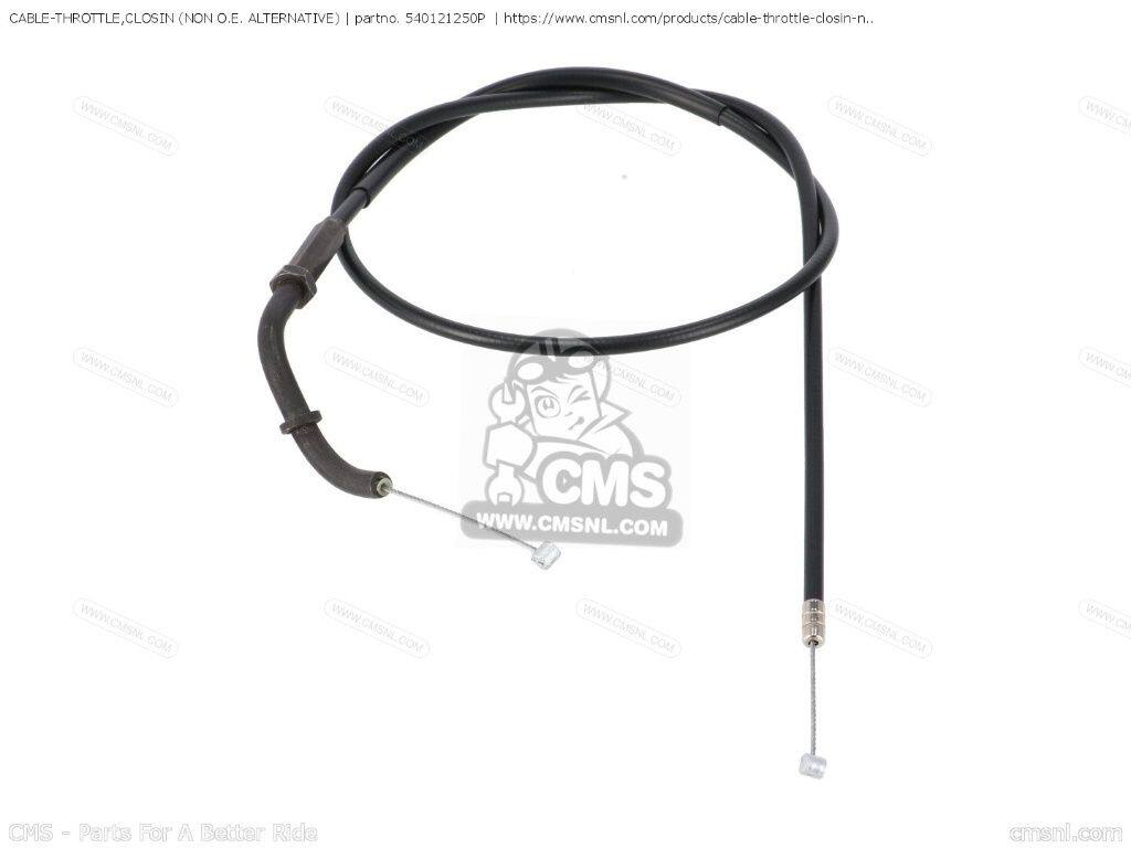 CMS シーエムエス CABLE-THROTTLE，CLOSIN (NON O.E. ALTERNATIVE)［540121250P］ ZX750A3 ZX750E1 GPZ750 KAWASAKI カワサキ スロットルワイヤー・アクセルワイヤー ハンドル周辺パーツ ハンドル